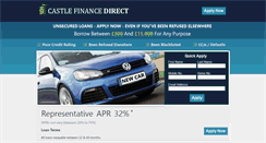 Desktop Screenshot of castlefinancedirect.co.uk